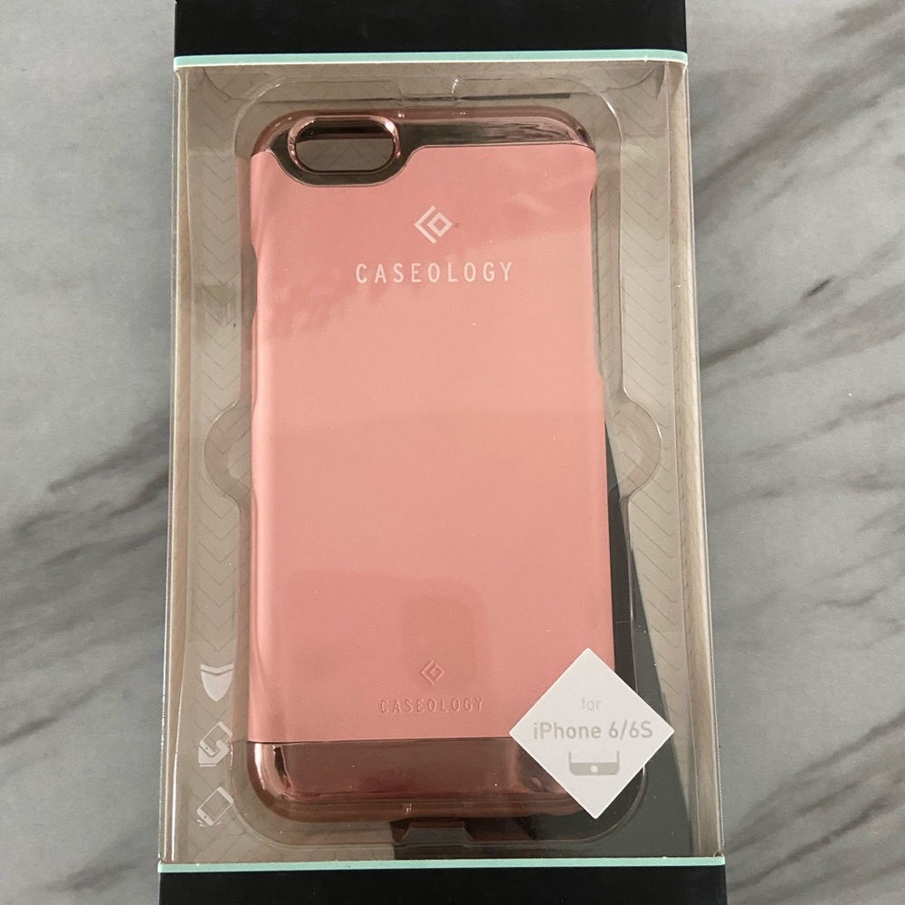 Matte Pink & Rose Gold iPhone 6/6S Case